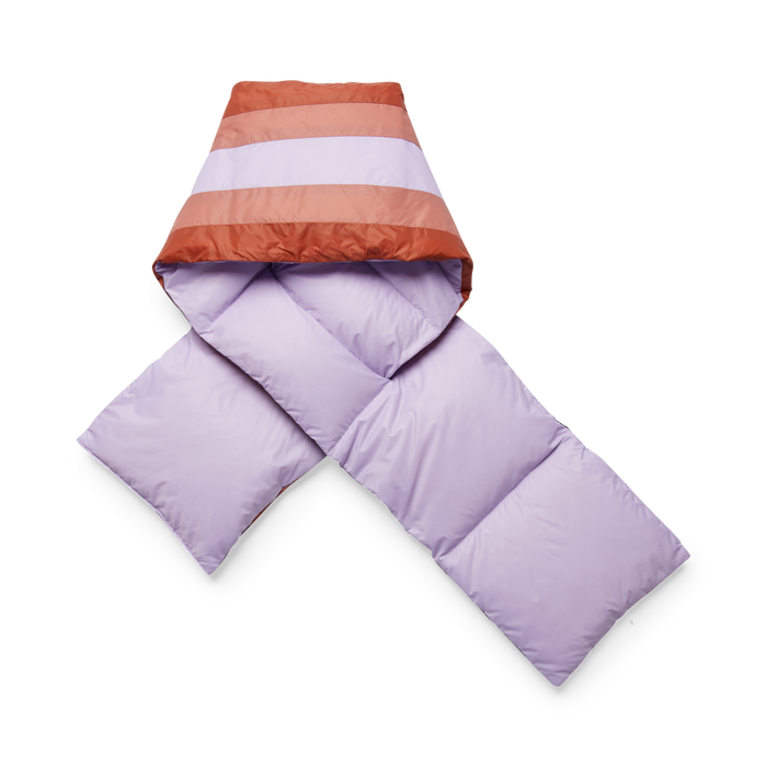 Fuego Down Scarf, Thistle Stripes
