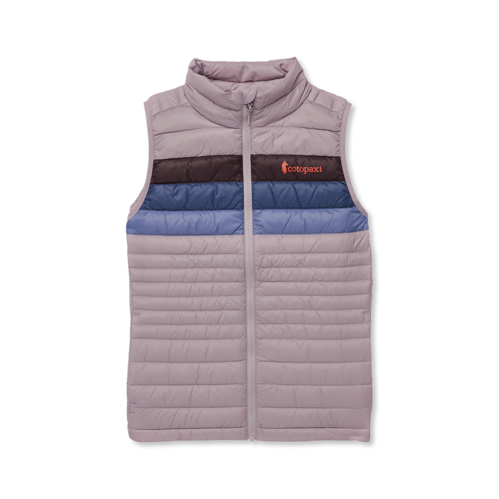 Fuego Down Vest - Women's, Quartz Stripes, Model Caitlyn