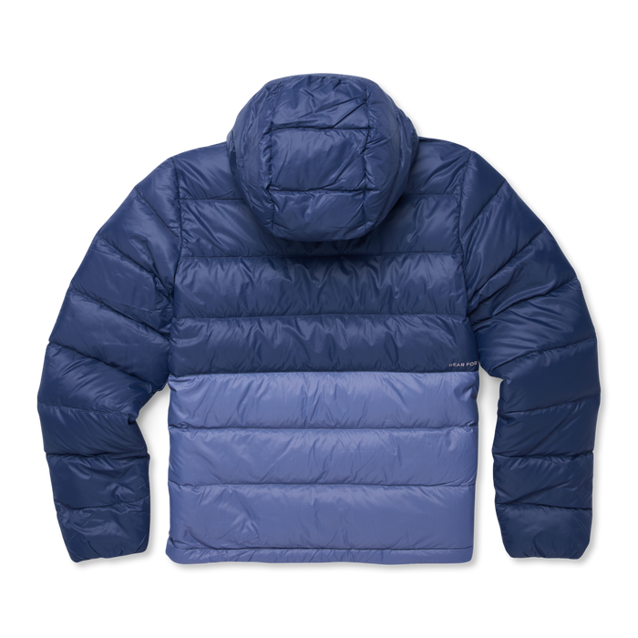 Fuego Max Down Hooded Jacket - Women's, Dusk/Blue Smoke, Model Avery