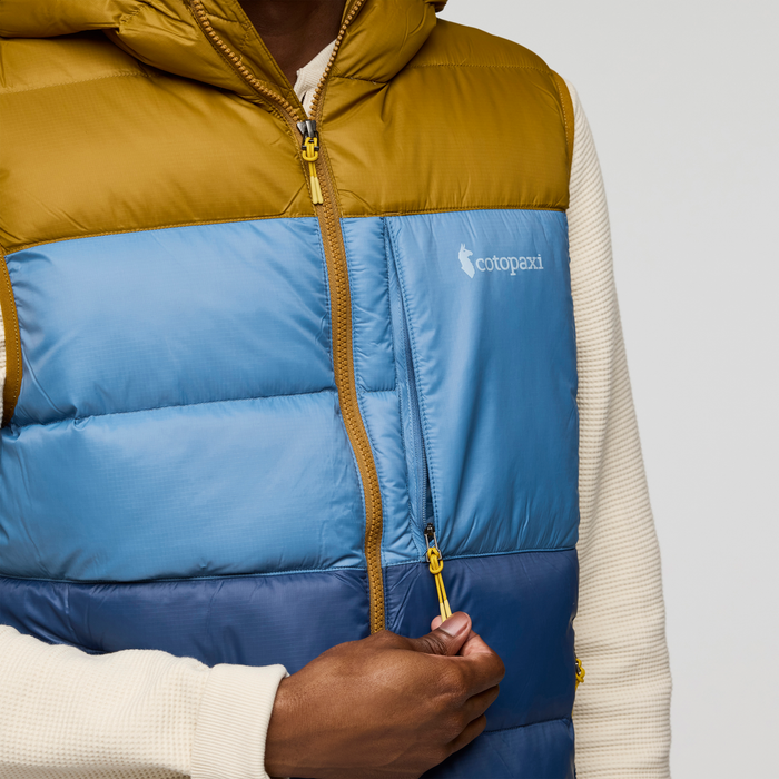 Fuego Max Down Vest - Men's, Bronze/Deep Sea, Model Nicolas