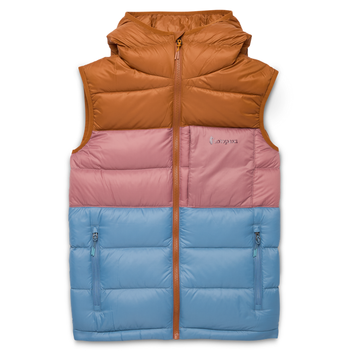 Fuego Max Down Vest - Women's, Sienna/Fjord, Model Caitlyn