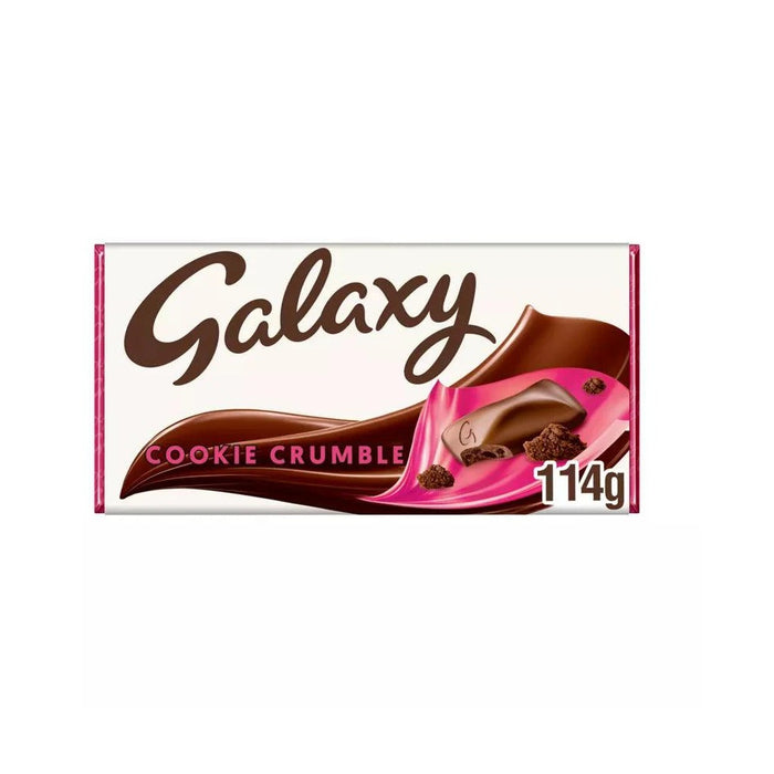 Galaxy Cookie Crumble Milk Chocolate Block Bar 114g product image