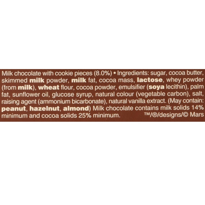 Galaxy Cookie Crumble Milk Chocolate Block Bar 114g