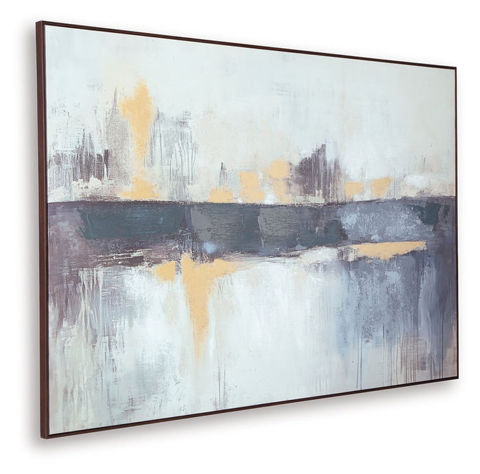 Gatesford - Wall Art - Blue / White / Tan