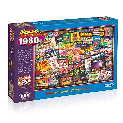 Gibsons 1980s Sweet Memories 1000 Piece Jigsaw Puzzle product image