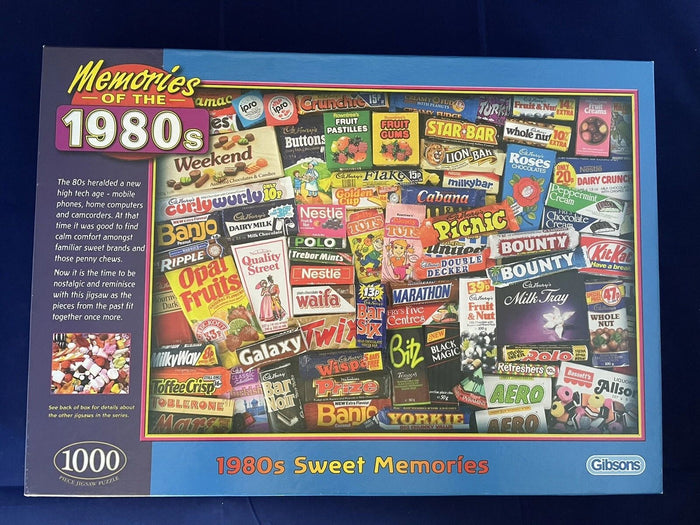 Gibsons 1980s Sweet Memories 1000 Piece Jigsaw Puzzle