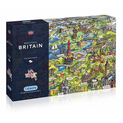 Gibsons Beautiful Britain Jigsaw Puzzle, 1000 Piece product image