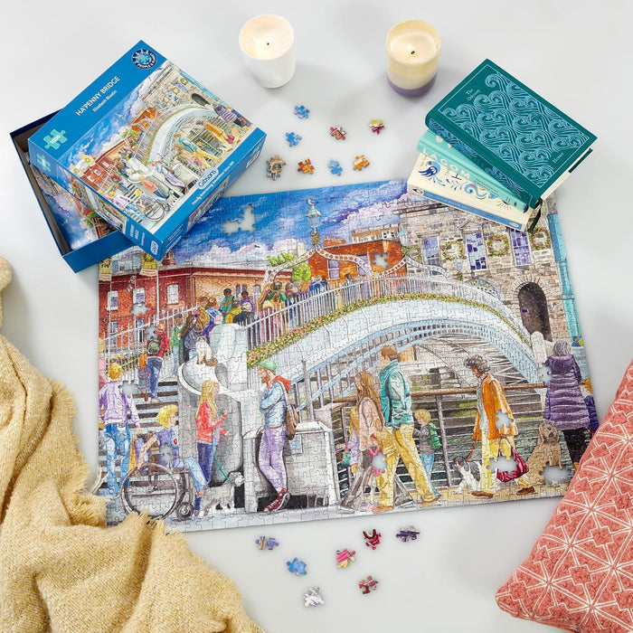 Gibsons Ha'penny Bridge Jigsaw Puzzle (1000 Piece)