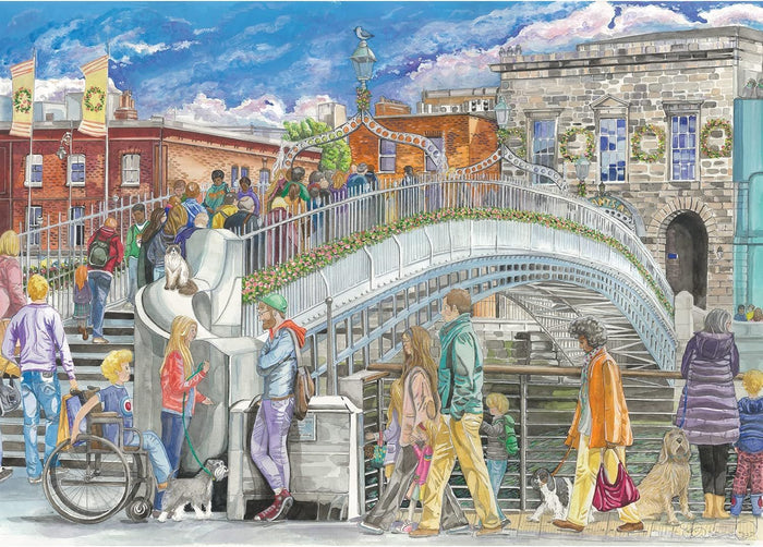 Gibsons Ha'penny Bridge Jigsaw Puzzle (1000 Piece)