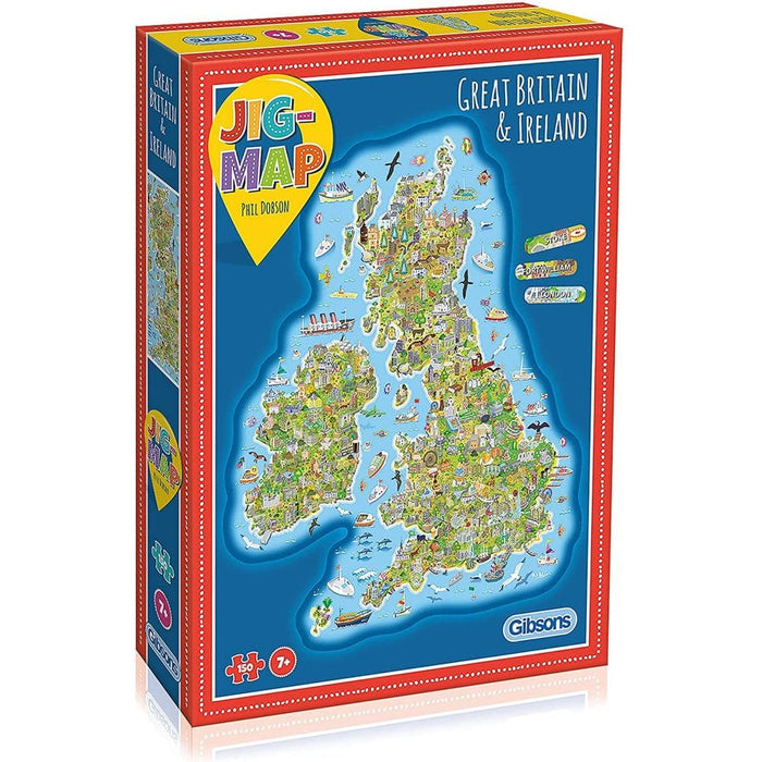 Gibsons Jigmap - Britain & Ireland Jigsaw Puzzle (150 Pieces) product image