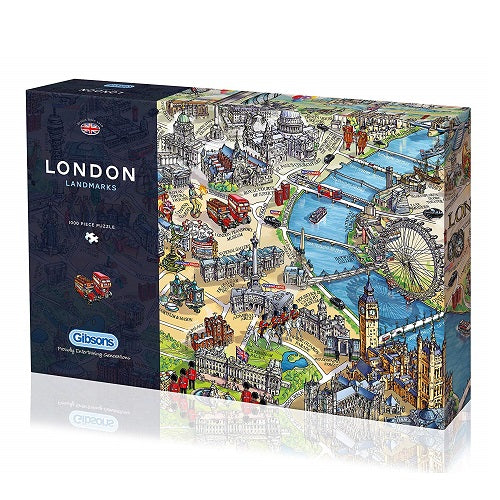 Gibsons London Landmarks Jigsaw 1000 Pieces Puzzle product image