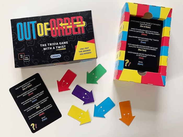 Gibsons Out of Order Trivia Party Game
