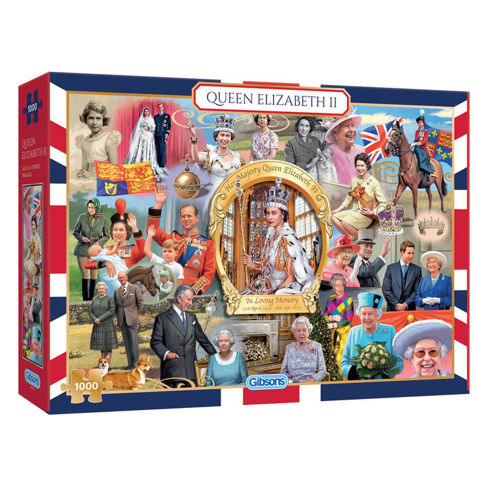 Gibsons Queen Elizabeth II 1000 Piece Jigsaw Puzzle product image