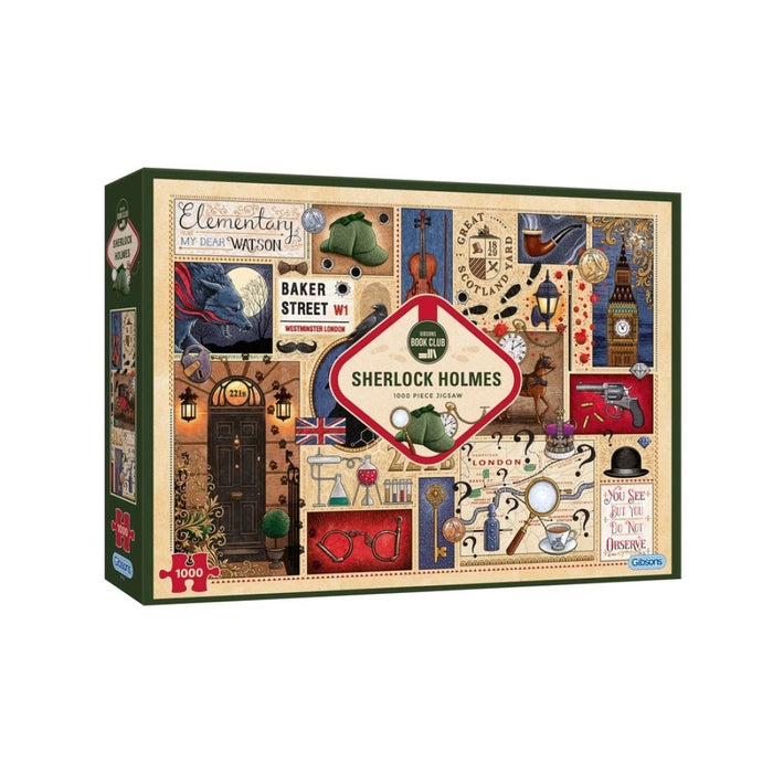 Gibsons Sherlock Holmes - Book Club 1000 Piece Jigsaw Puzzle product image