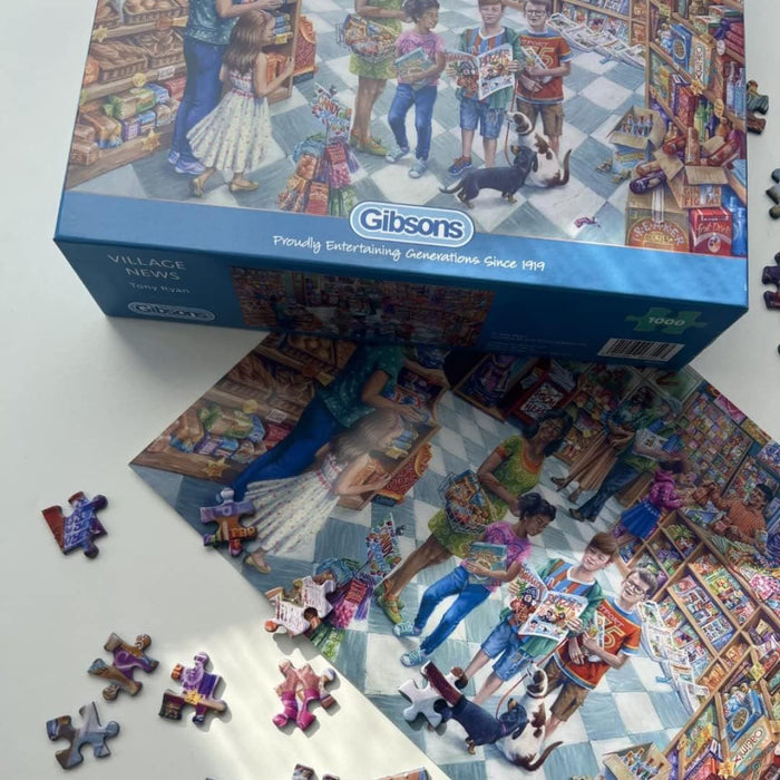 Gibsons Village News Jigsaw Puzzle (1000 Piece)