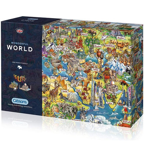 Gibsons Wonderful World Jigsaw Puzzle (1000 Pieces) product image