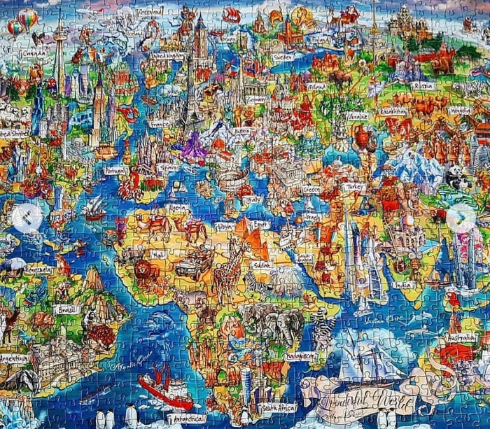 Gibsons Wonderful World Jigsaw Puzzle (1000 Pieces)