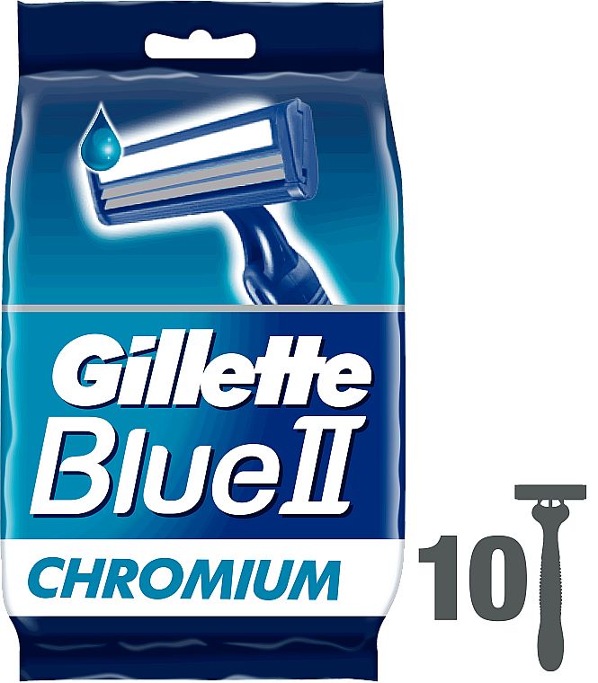 Gillette Blue Li 10s Chromium Coating Razor