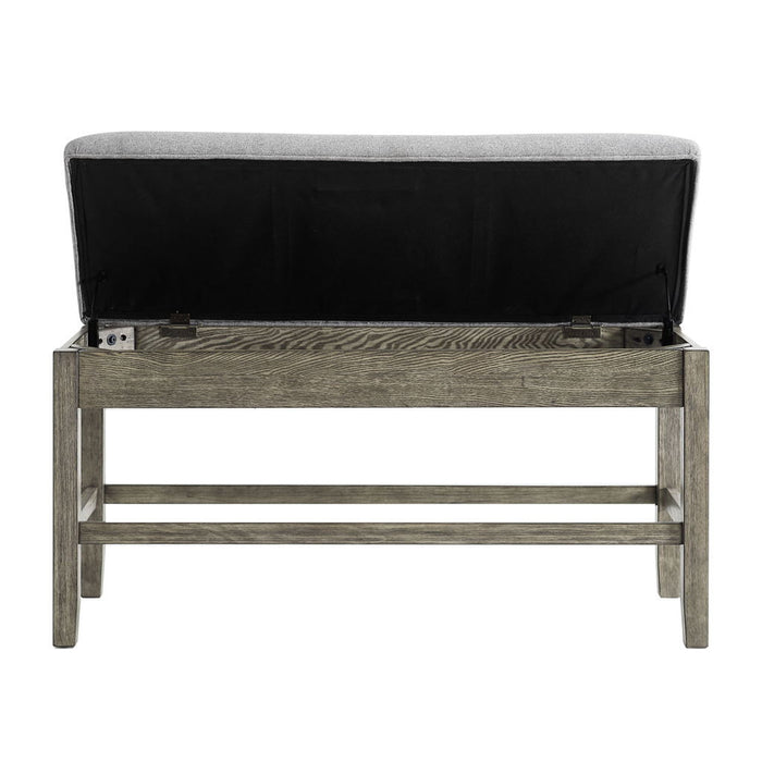 Grayson - Counter Bench - Gray / Light Brown
