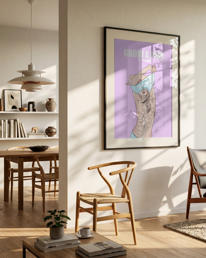 Grow a Pair of Boobs by Lisen Vennesland in interior setting