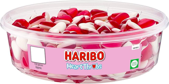 Haribo Heart Throbs 150pc Tub 480g