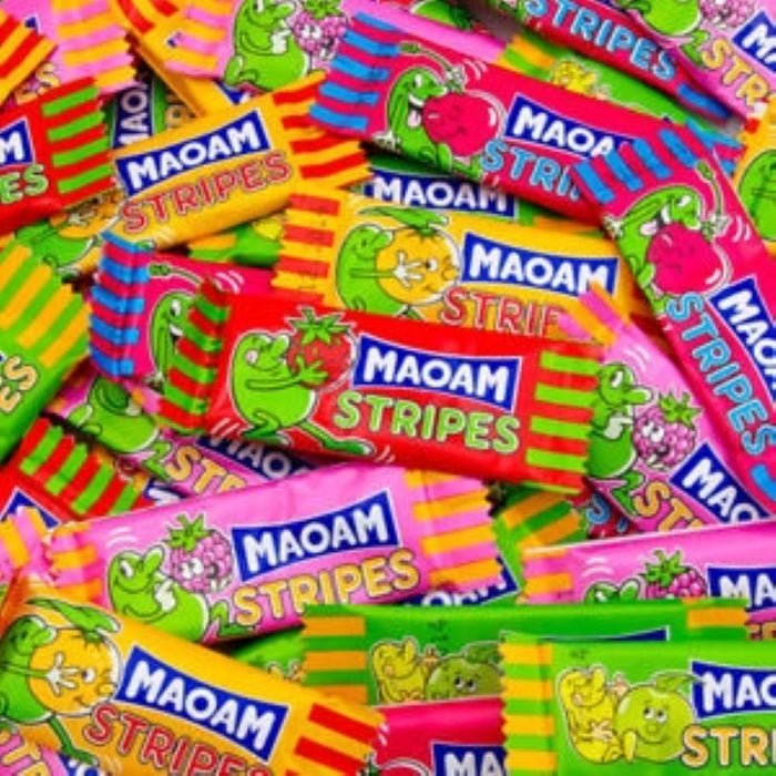 Haribo Maoam Stripes Sweets 120pc Drum 840g