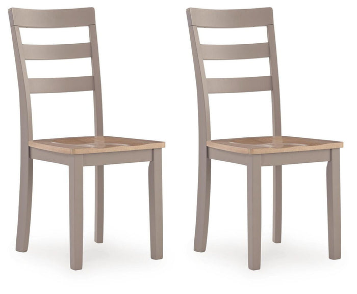 Harperfeld - Dining Room Side Chair (Set of 2) - Natural / Gray
