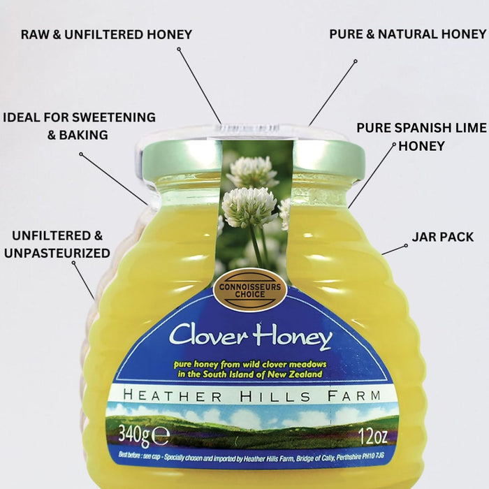 Heather Hills Clover Honey 12Oz