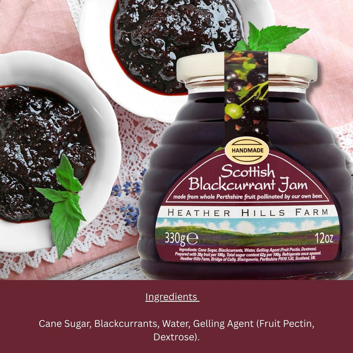 Heather Hills Farm Scottish Blackcurrant Jam 330g