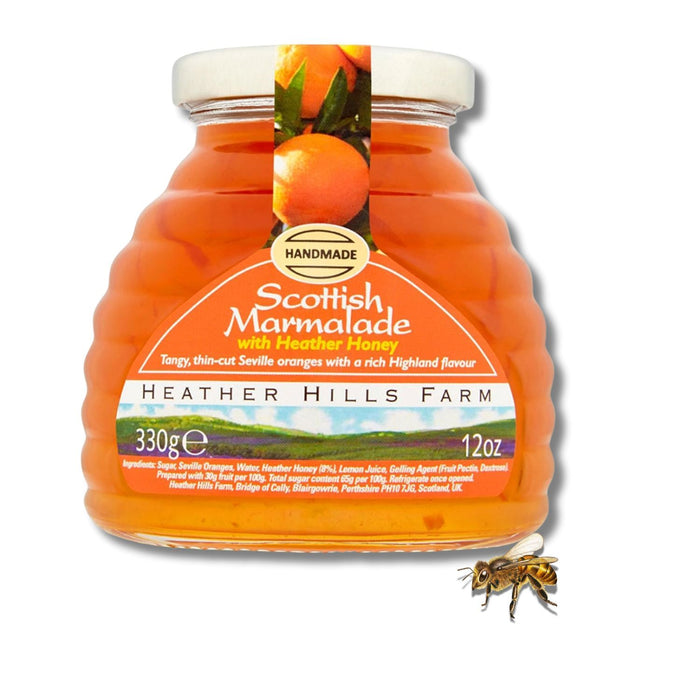 Heather Hills Farm Scottish Marmalade with Heather Honey Fruit Jam 330g