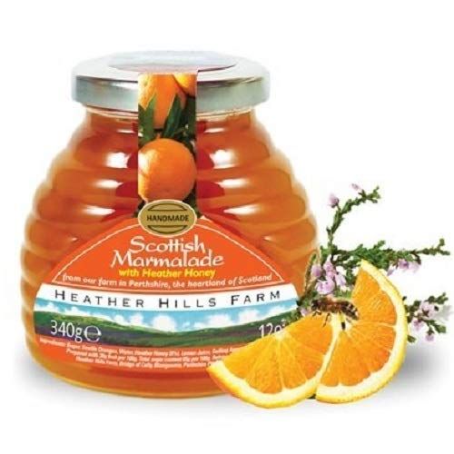 Heather Hills Farm Scottish Marmalade with Heather Honey Fruit Jam 330g