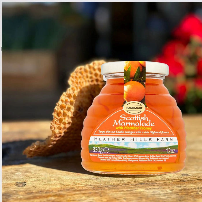Heather Hills Farm Scottish Marmalade with Heather Honey Fruit Jam 330g