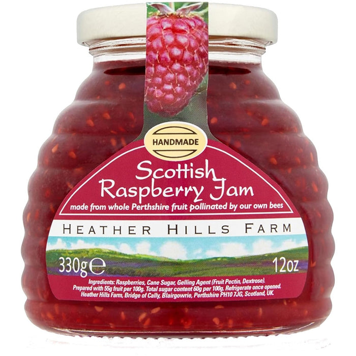 Heather Hills Farm Scottish Raspberry Jam 330g product image