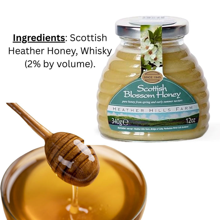 Heather Hills Scottish Blossom Honey 12Oz