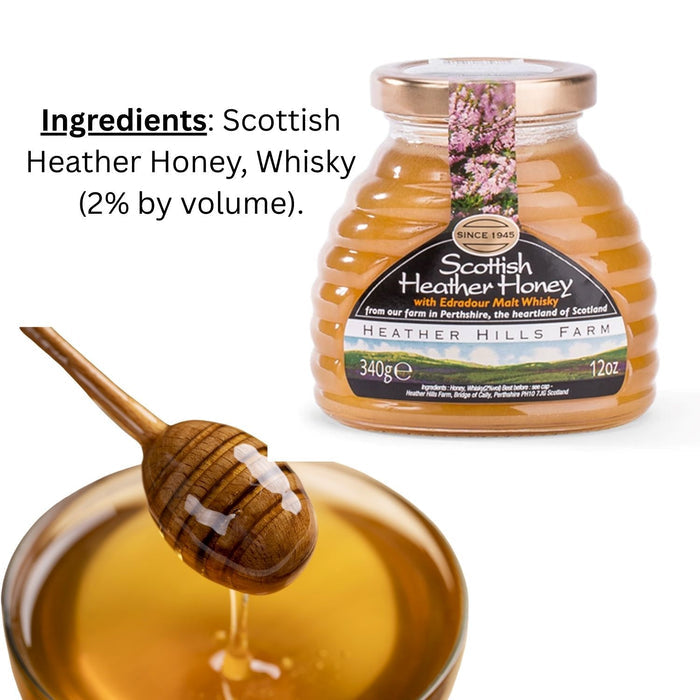 Heather Hills Scottish Heather Honey W/ Whisky 12Oz