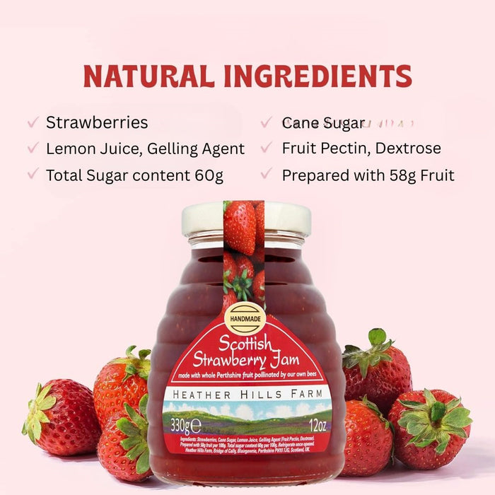 Heather Hills Scottish Strawberry Jam 330g