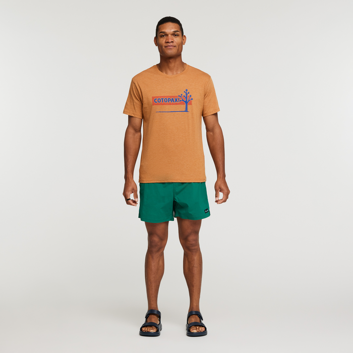 Hello Desert Organic T-Shirt-Men's, Saddle, Model Jason