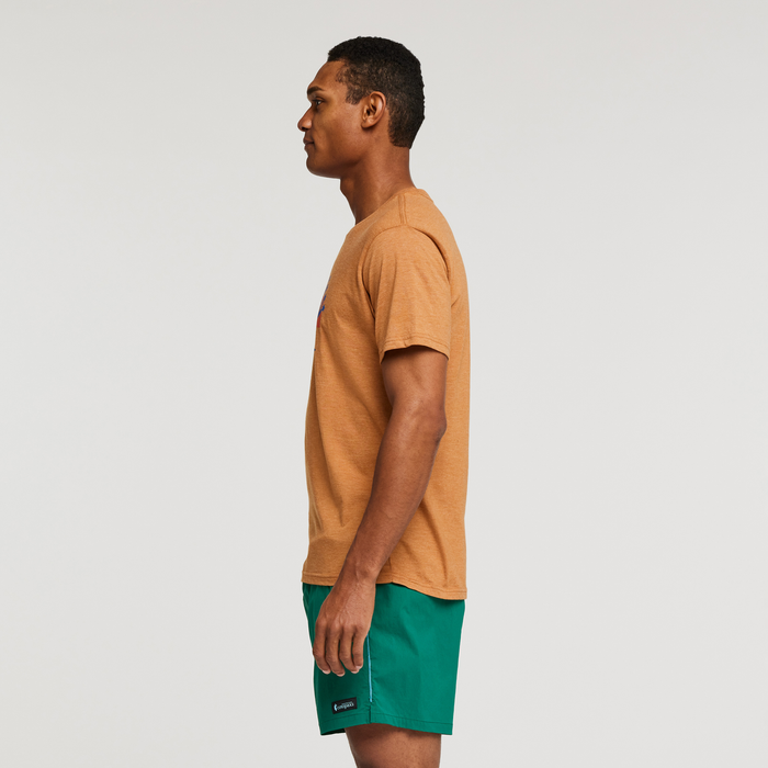 Hello Desert Organic T-Shirt-Men's, Saddle, Model Jason