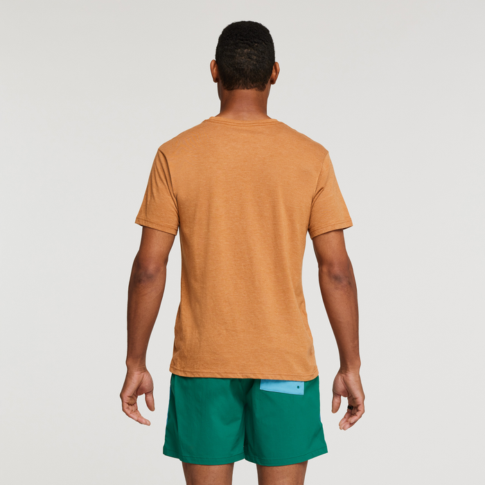 Hello Desert Organic T-Shirt-Men's, Saddle, Model Jason