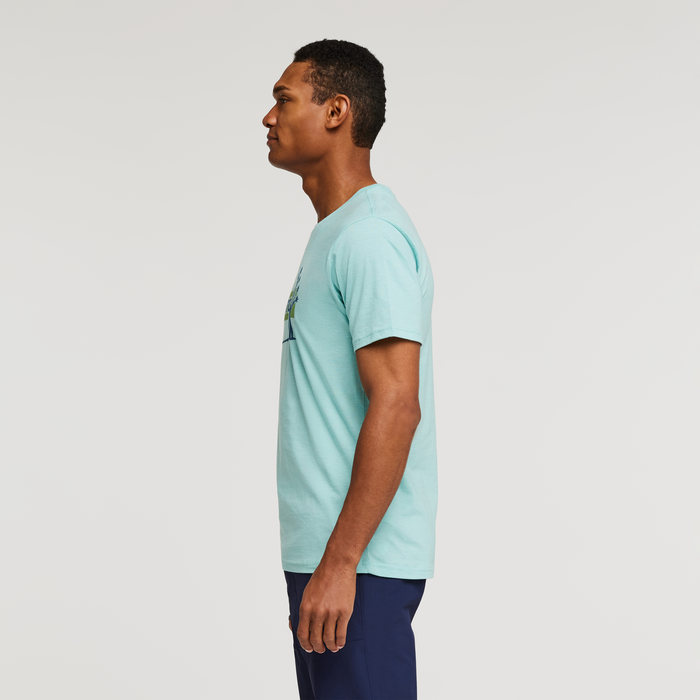 Hello Desert Organic T-Shirt-Men's, Sea Glass, Model Jason