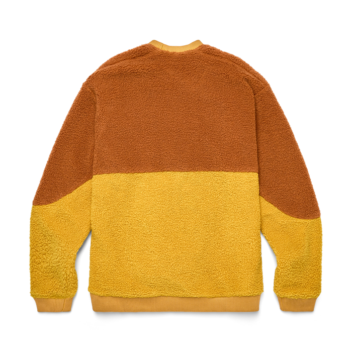 High Pile Fleece Crew - Men's, Sienna/Amber, Detail