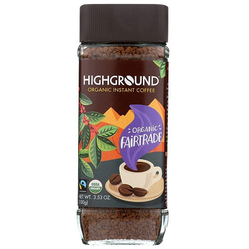Highground Organic Instant Coffee, 3.53 Ounce product image