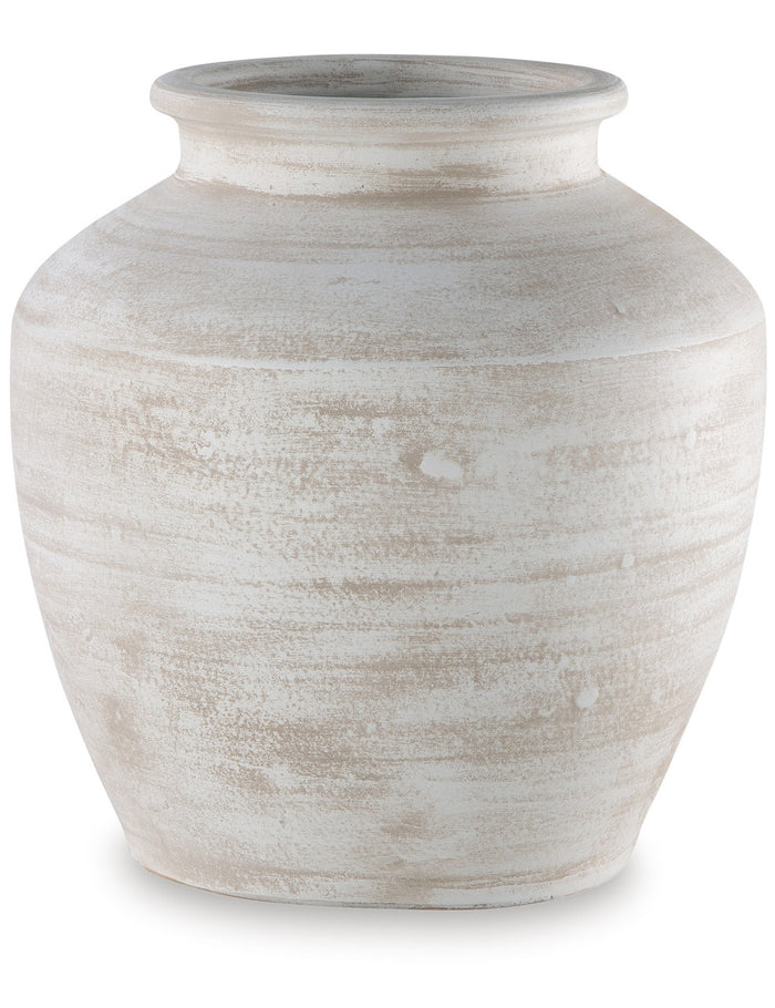 HILOUX Distressed White 10" x 12" Height Vase