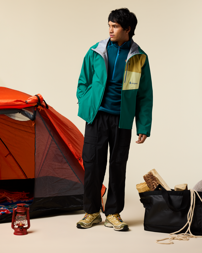 Impermeo 3L Hooded Shell Jacket - Men's, Malachite, Model Christian