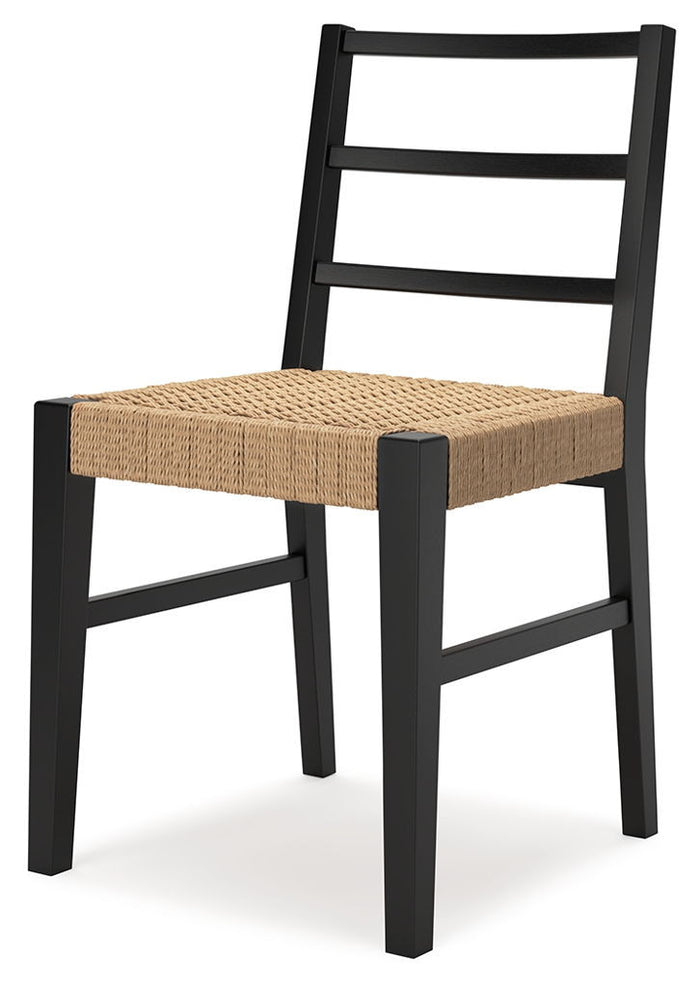 Isanti - Dining Room Side Chair (Set of 2) - Light Brown / Black