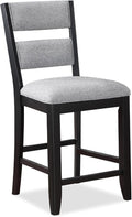 JAVIAN Black 18" Wide Counter Chair
