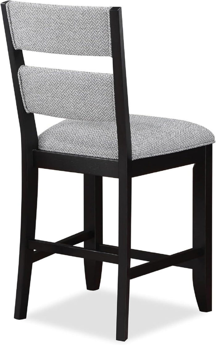 JAVIAN Black 18" Wide Counter Chair