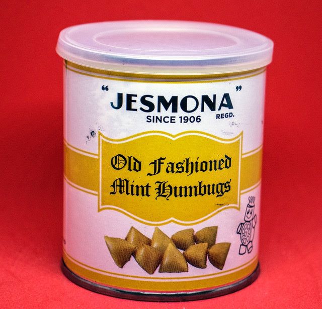 Jesmona Old Fashioned Mint Humbugs Sweets Tin 250g