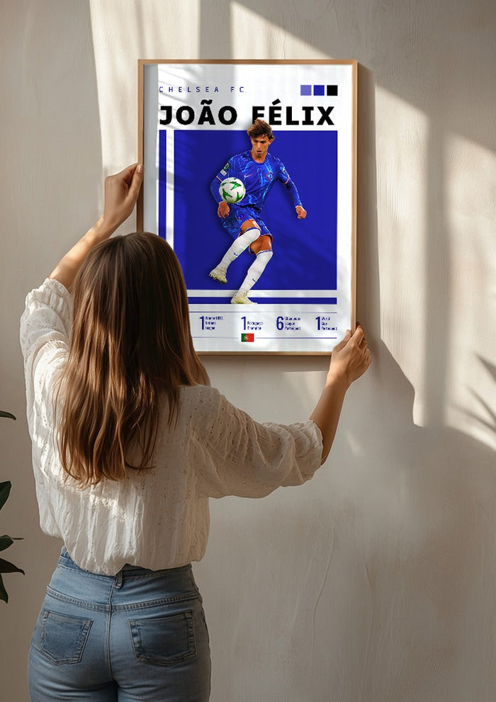 João Fêlix - Chelsea Football Poster