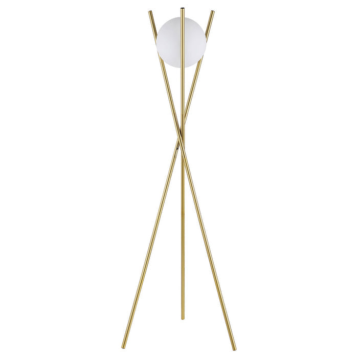 JURNEE Gold 22" x 65" Height Floor Lamp